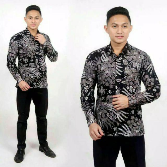 Bswart Batik Hrb026 Kenongo Hem Pendek Padi Pekalongan M L Xl Batik Pria Murah Modern Grosir