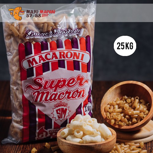 

MAKARONI MEKAR SEDANG | MAKARONI MENTAH MEKAR SEDANG | MAKARONI SUPER MACRON 25KG