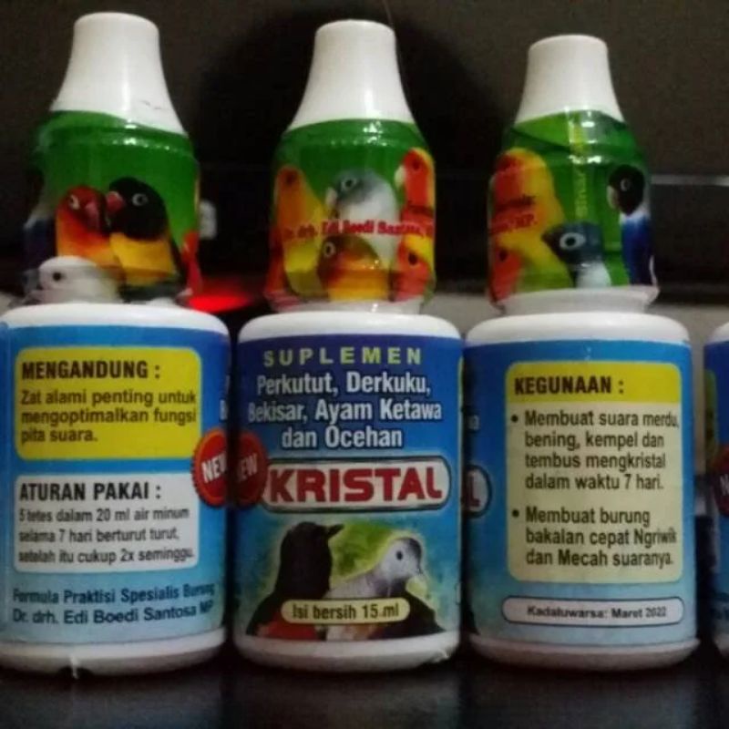 kristal dr edi vitamin burung