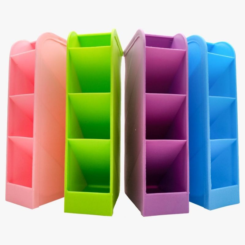 MJ88 Rak Mini 4 Sekat Serbaguna Organizer Meja Tempat Alat Tulis Ori Super Murah