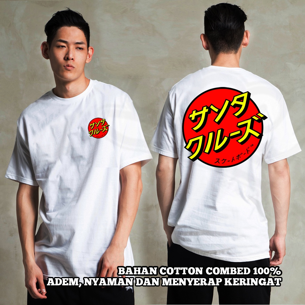 KAOS JAPAN STYLE SANTA CRUZ BIG SIZE JUMBO 2XL 3XL 4XL