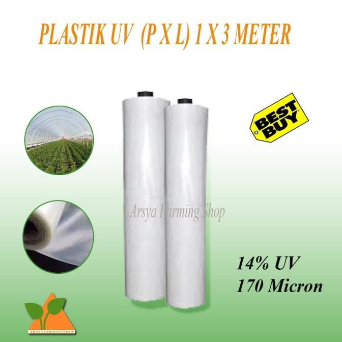 (BISA COD) Plastik UV Untuk Atap Green House Lebar 3 Meter Harga Per Meter BERMUTU Kode 792