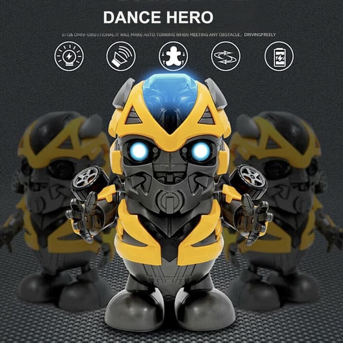 M153B Mainan Robot Bumblebee | Smart Dance Robot with Music Dacing