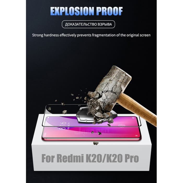 Tempered glass Xiaomi Redmi K20 / K20 Pro Full lem anti gores kaca