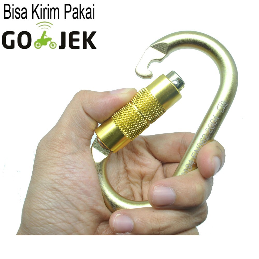 (BISA INSTANT/COD) [MG]NTR Oval Quick Release Carabiner Automatic Safety Lock