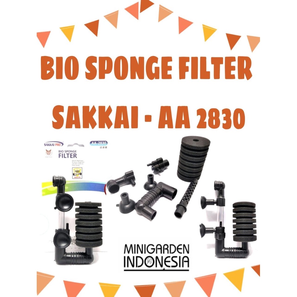 BIO SPONGE FILTER SAKKAI PRO AA-2830 BIOFOAM MEDIA FILTER AQUARIUM