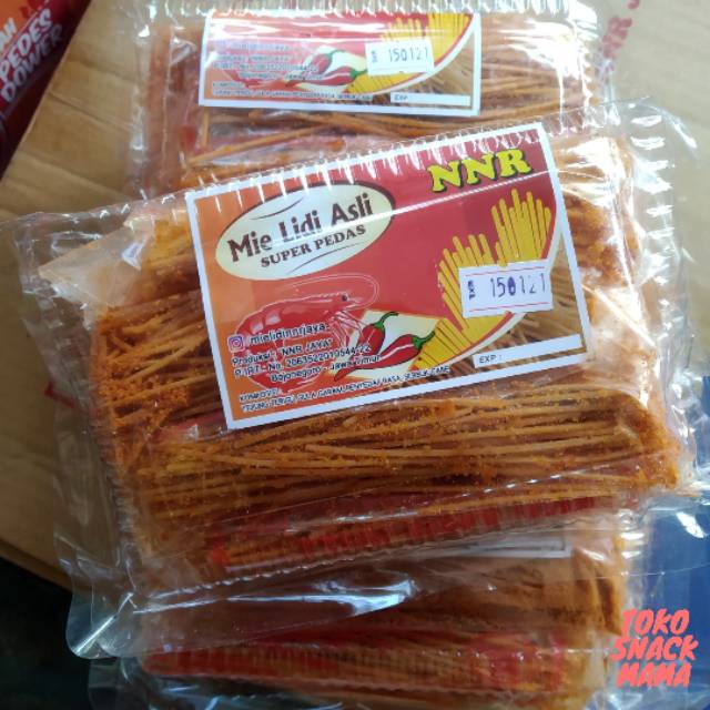 

Mie lidi asli super pedas 1 pak isi 10 pcs