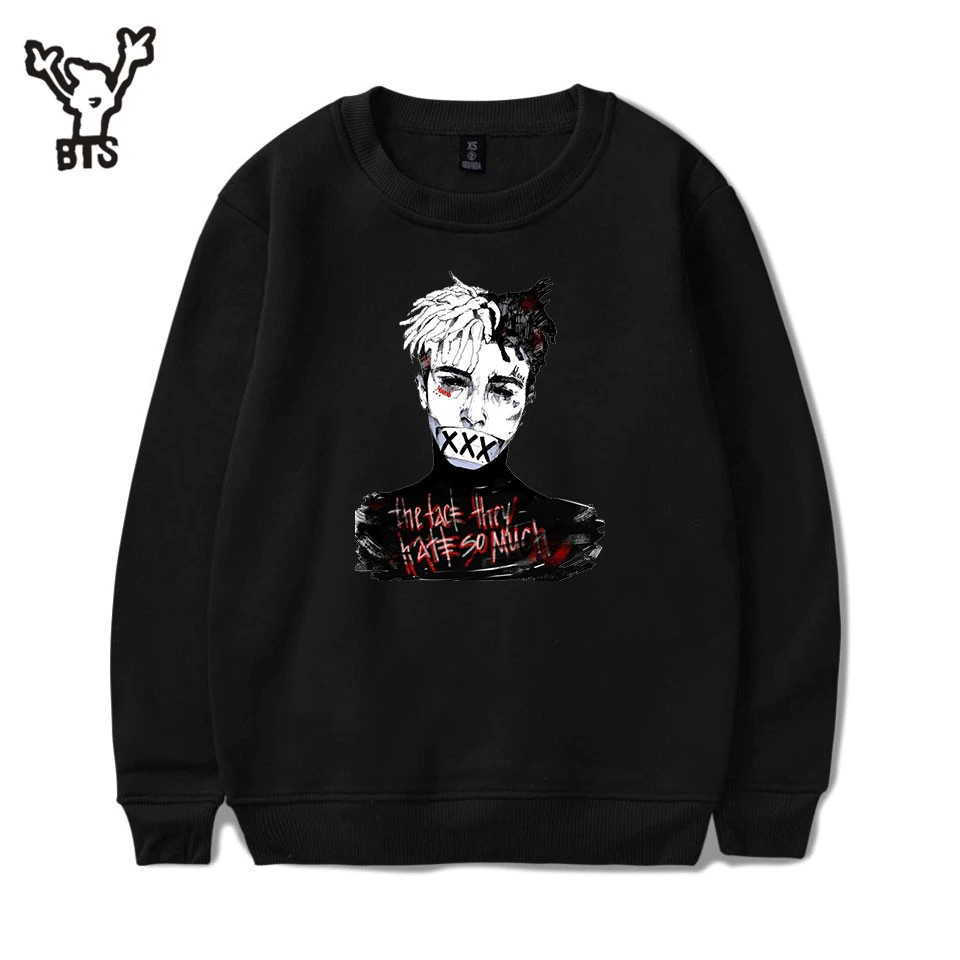 Sweater Kaos Hoodie Lengan Panjang  Desain  BTS xxxtentacion 