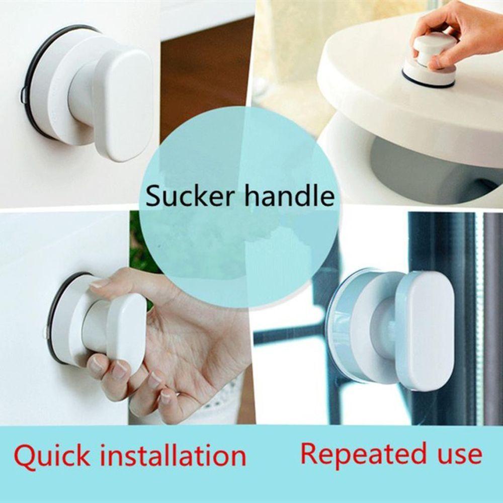 【 ELEGANT 】 Knop Pintu Jendela Handle Removable Anti Slip Toilet Cover Pengangkat Anak Orang Tua Pengaman Dipasang Di Dinding Suction Cup Grab Handle Pegangan Bathtub