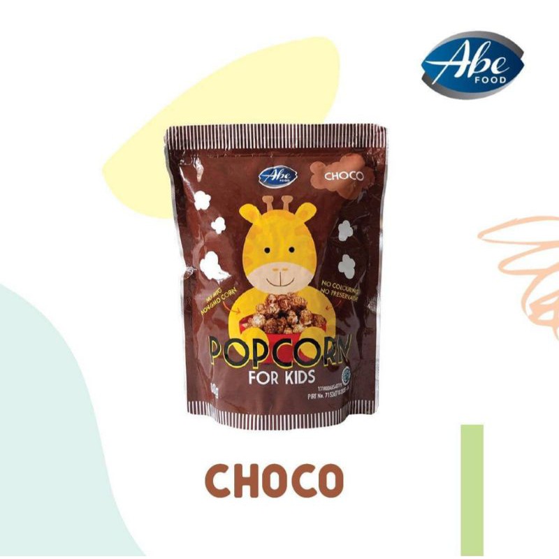 

popcorn for kids chocolate abe food 80gr