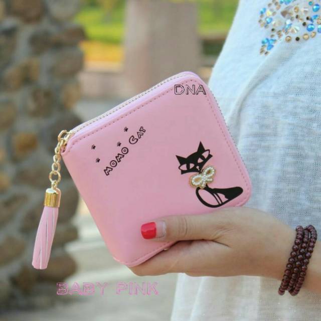 Dompet mini momo cat/dompet wanita /dompet murah