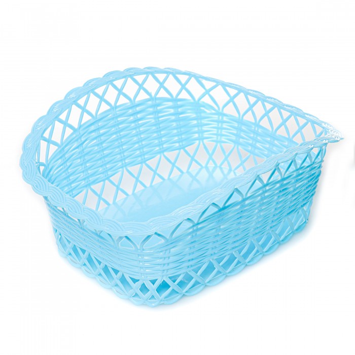 KERANJANG BUAH PLASTIK AESTHETIC SERBAGUNA TEMPAT BUAH PARCEL HAMPERS WARNA PASTEL SHABBY CHIC ESTETIK