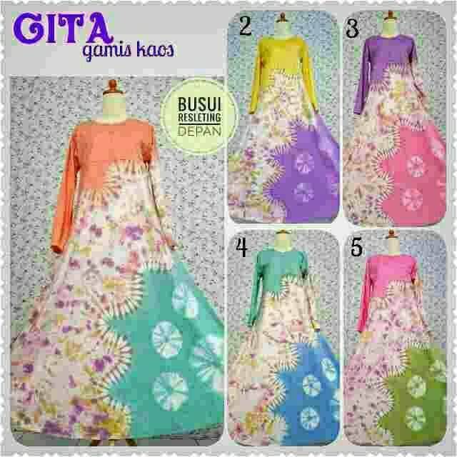 Gamis Kaos Gita | Gamis Pekalongan | Gamis Tanah abang