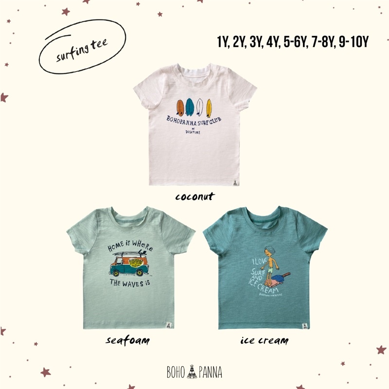 Bohopanna Surfing Tee &amp; Pants 1-10Y