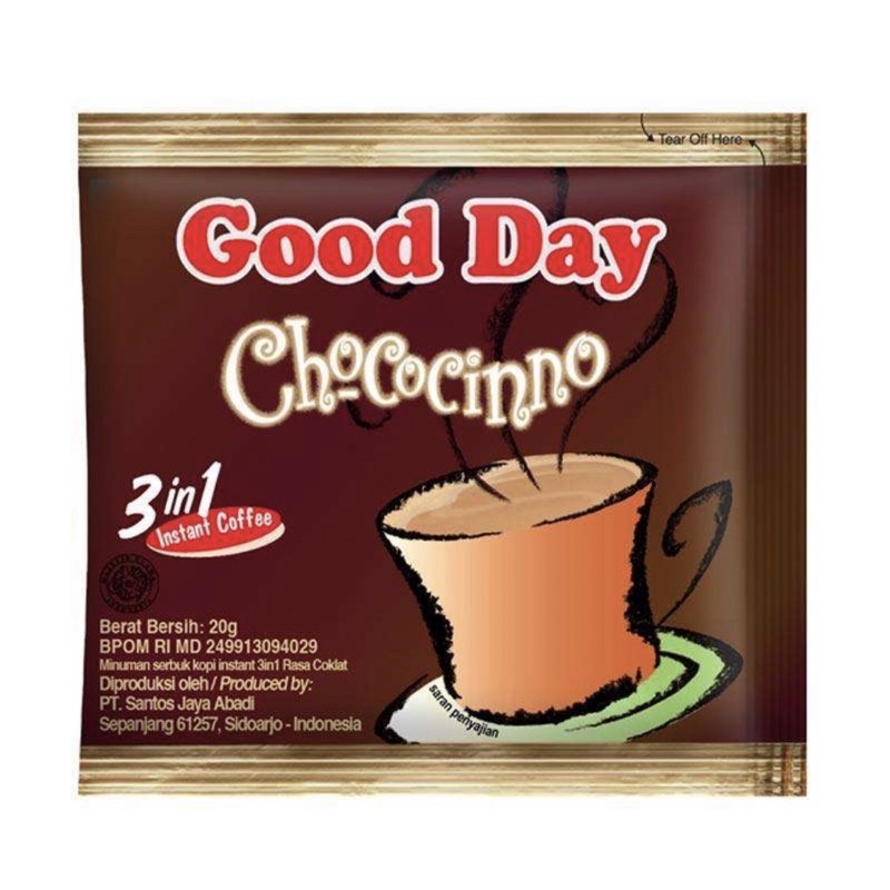 

Good Day Chococinno 20g x 10 sacet [1 renceng]