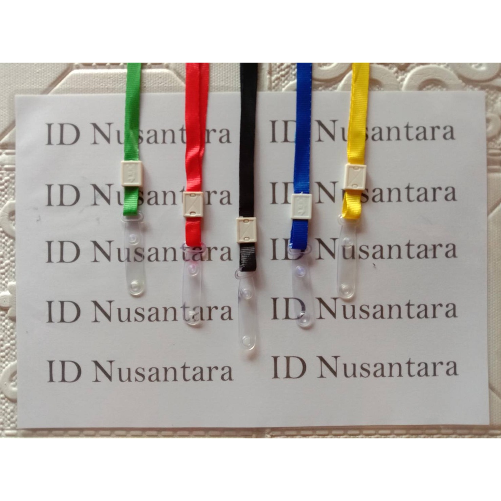 

Tali ID Card 1 CM Kait Karet / Gantungan ID Card