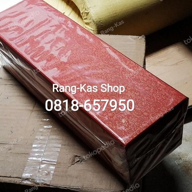 

♂ Gift box kotak botol kado wine 10x10x35 cm Merah ☛