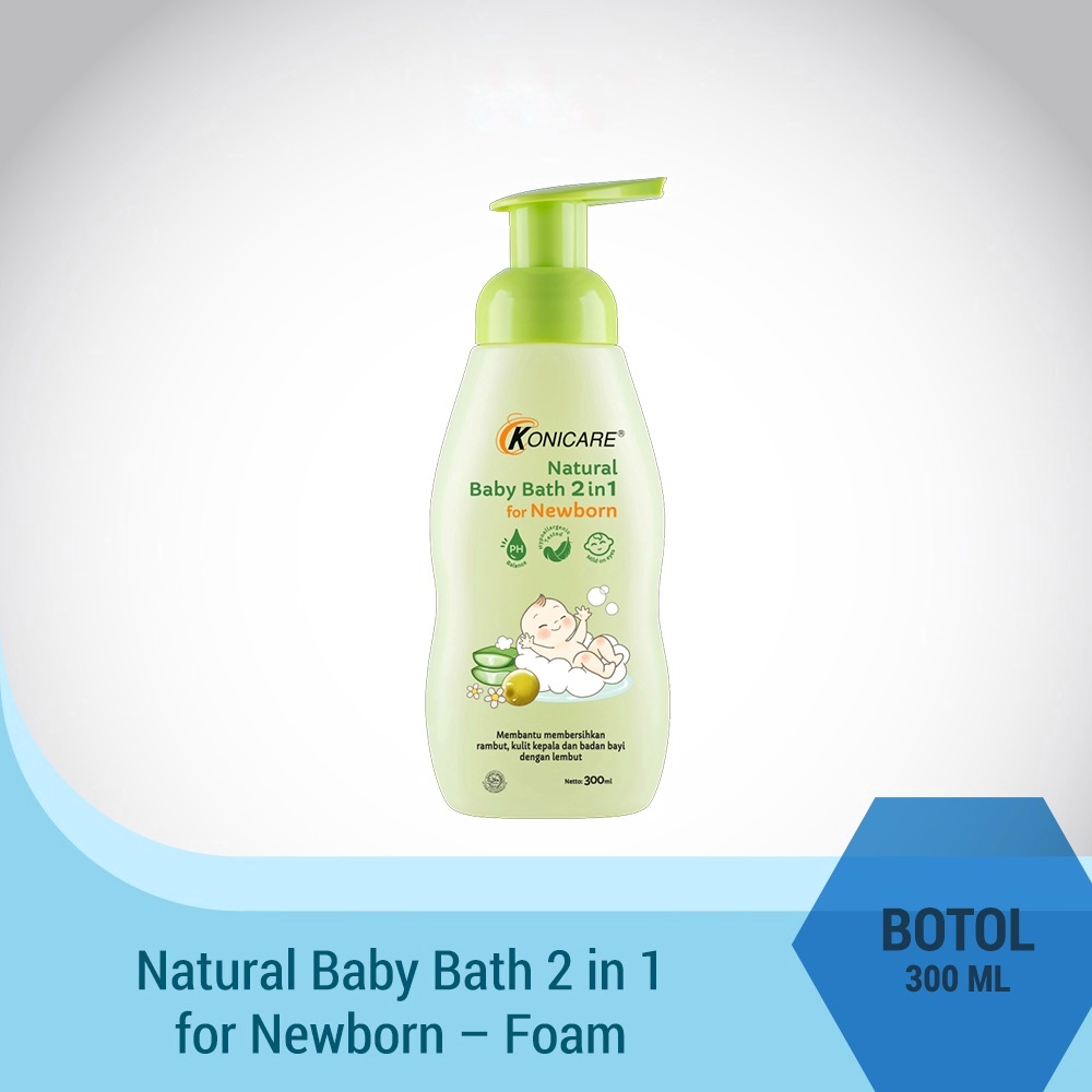Konicare Natural Baby Bath 2 in 1 for Newborn 300 ml