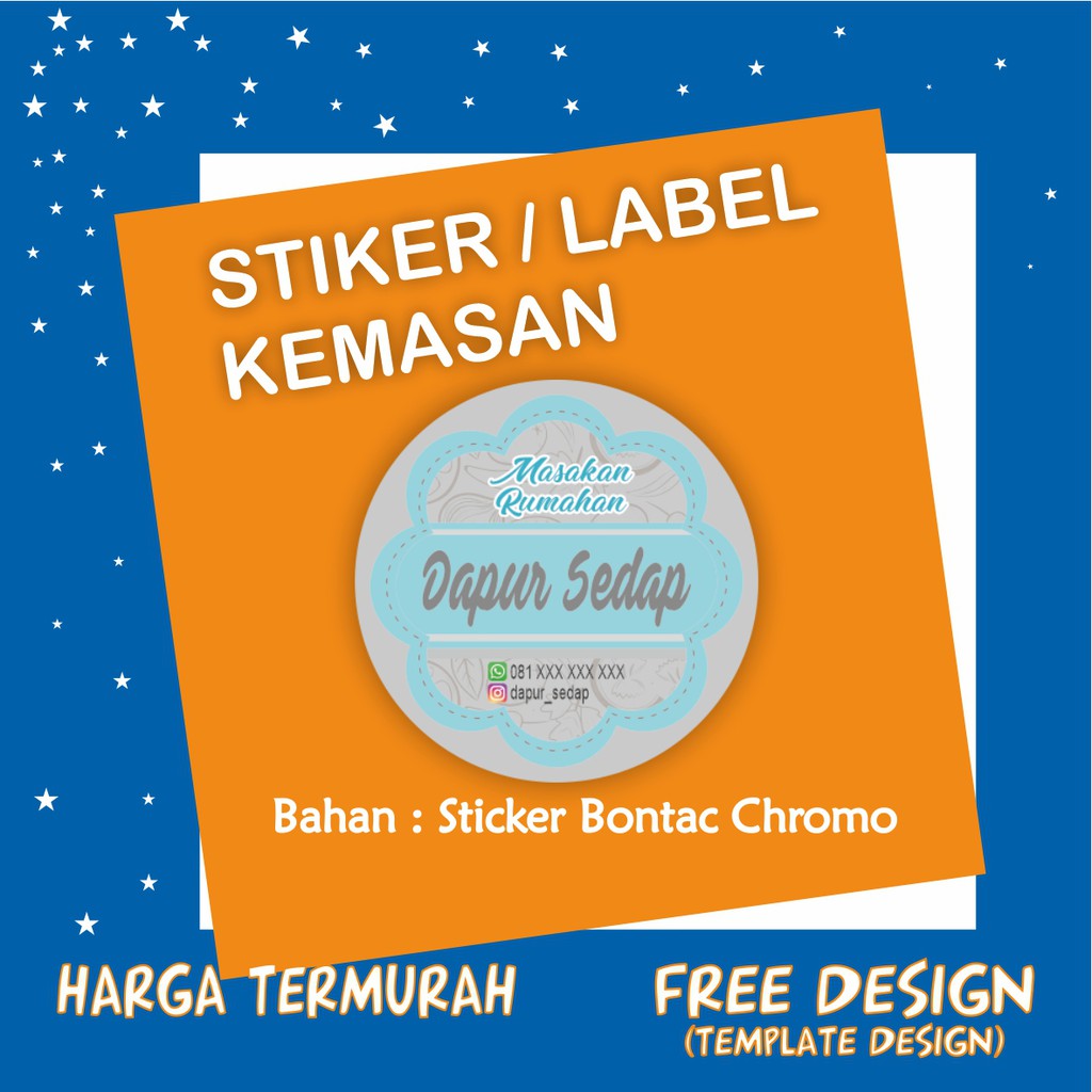 

STIKER LABEL KEMASAN , PACKAGING , LABEL PRODUK MURAH 1 HARI JADI VINIL DAN BONTAC
