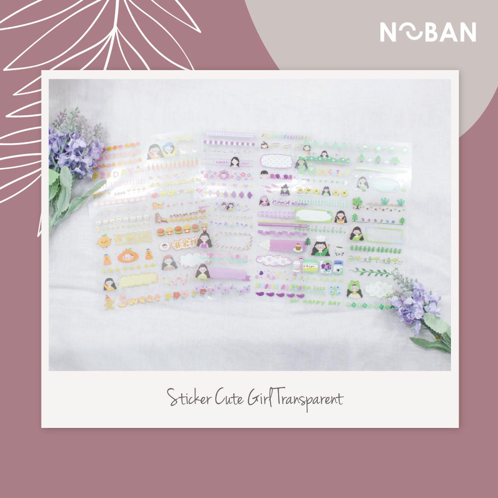 

Stiker Transparan Lucu/Sticker Cute Girl Transparent
