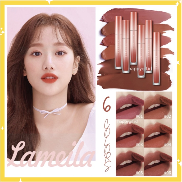 LAMEILA Hot Pink Lip Glaze Matte Lipstick Lip Gloss Lipstik LA140 1040