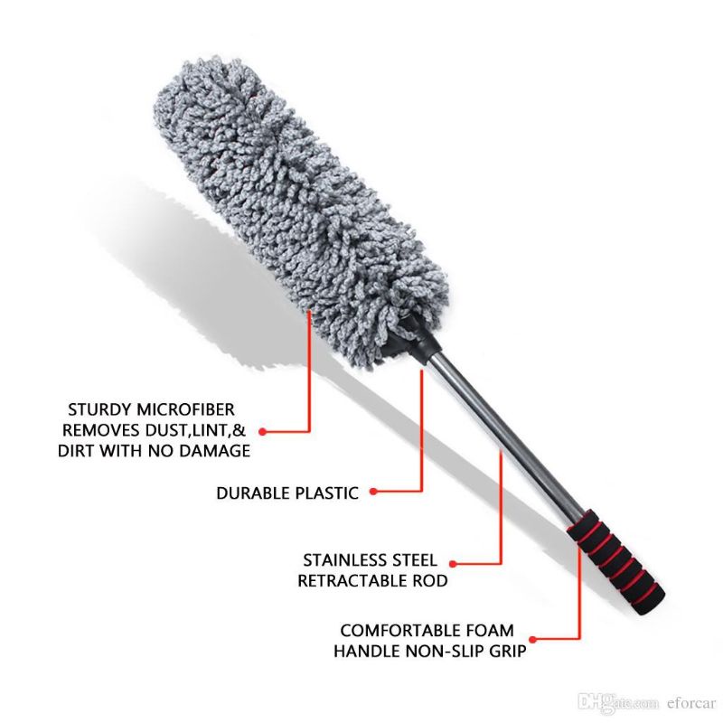 Kemoceng Microfiber Tebal Scalable / Kemoceng Tarik Cendol Microfiber Pembersih Debu Rumah Mobil