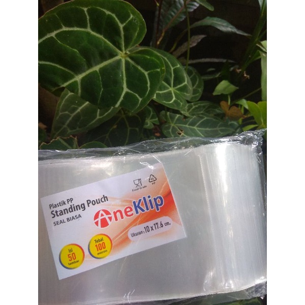 standing pouch ukuran 10x17 isi 50 pcs