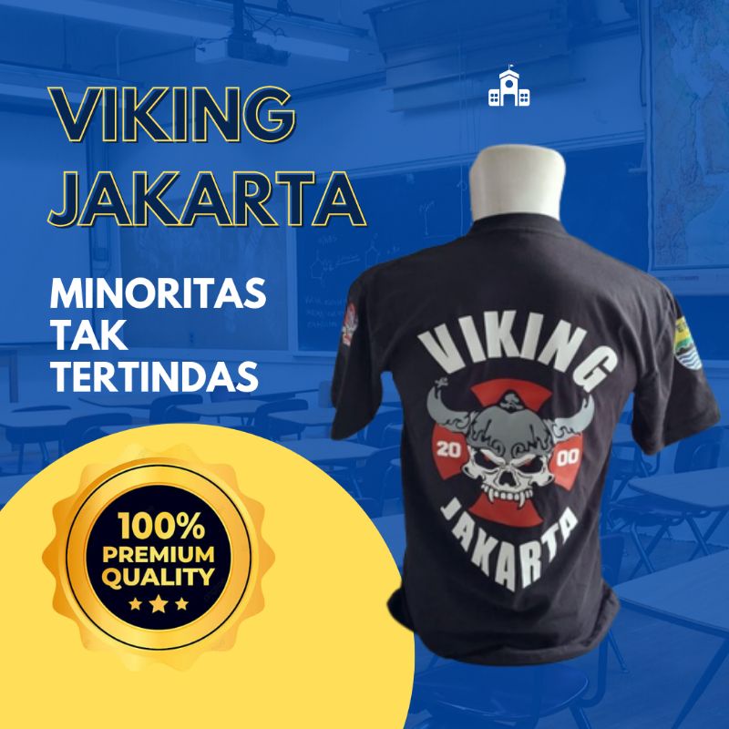 KAOS VIKING JAKARTA TERBARU BAHAN ADEM LEMBUT KEREN MAKSIMAL