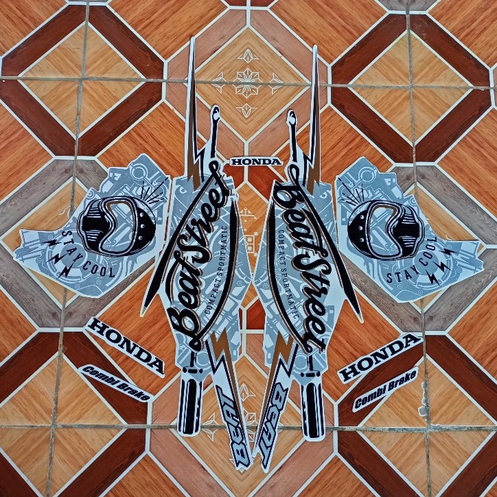 sticker striping motor honda beat street 2018