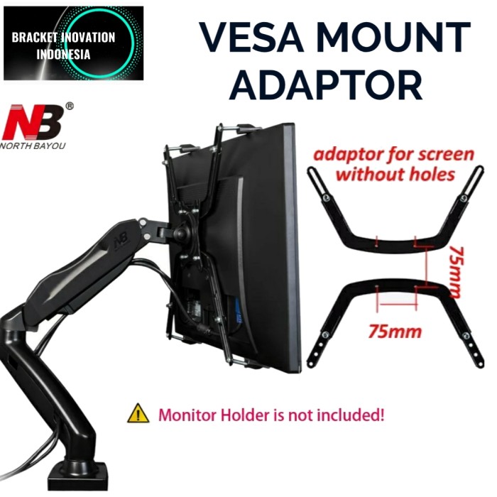 bracket monitor tanpa lubang/vesa extender adaptor North bayou