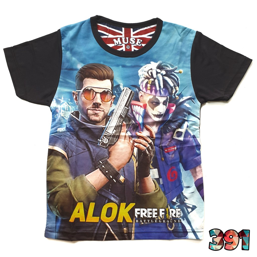 Muse Kaos Anak Laki motif Free Fire