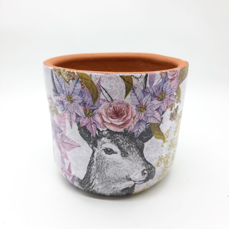

pot lukis decoupage