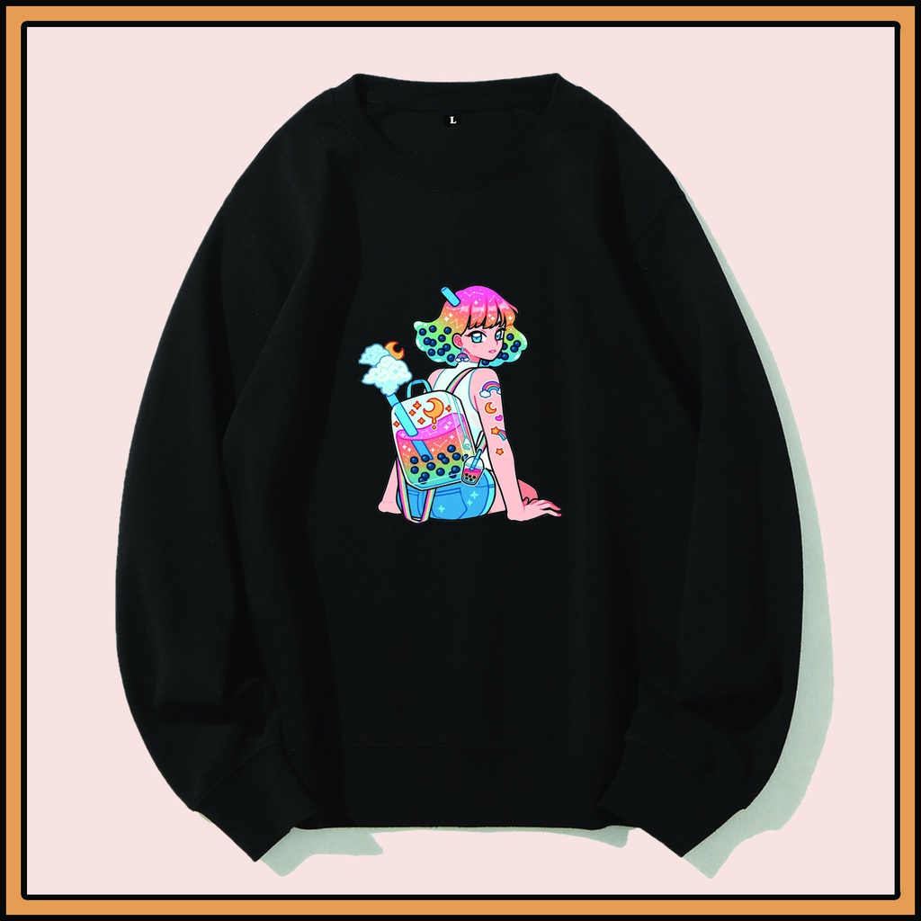 CALVIERO SHOP - BAJU SWEATER WANITA ATASAN GIRL BUBBLE  SWEATER DEWASA BRAND ANIME SWEATER HODDIE FASHION CITAYEM SCBD FASHION WEEK FASHION VIRAL TIKTOK