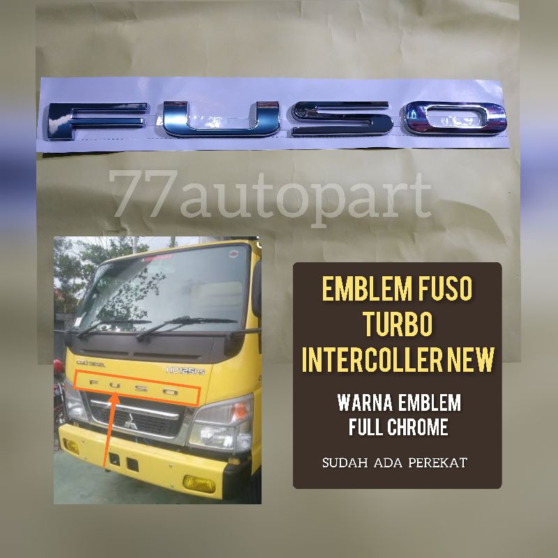 Emblem fuso chrome new canter