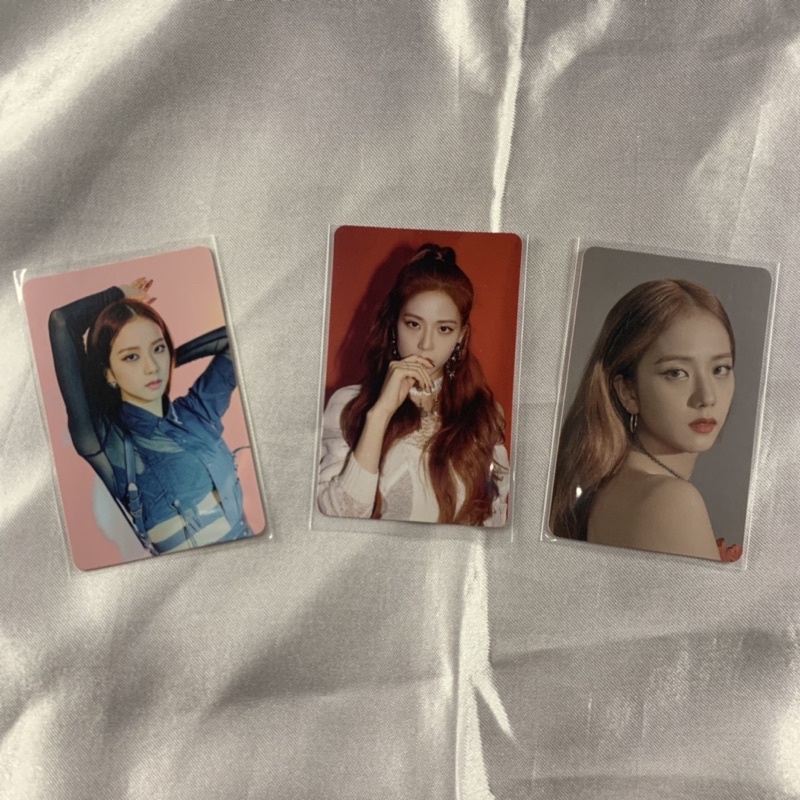 SAMSUNG X BLACKPINK PHOTOCARD SET PINK RED GRAY VER / PC LIMITED OFFICIAL CARD MEMBER JISOO SET KTL 