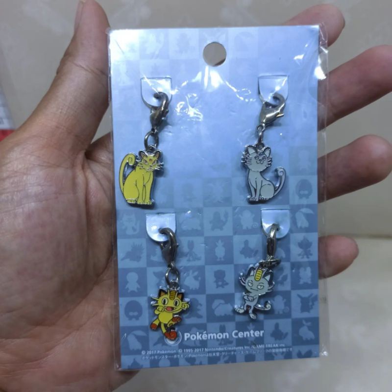 pokemon keychain Meowth persian original pokemon center set