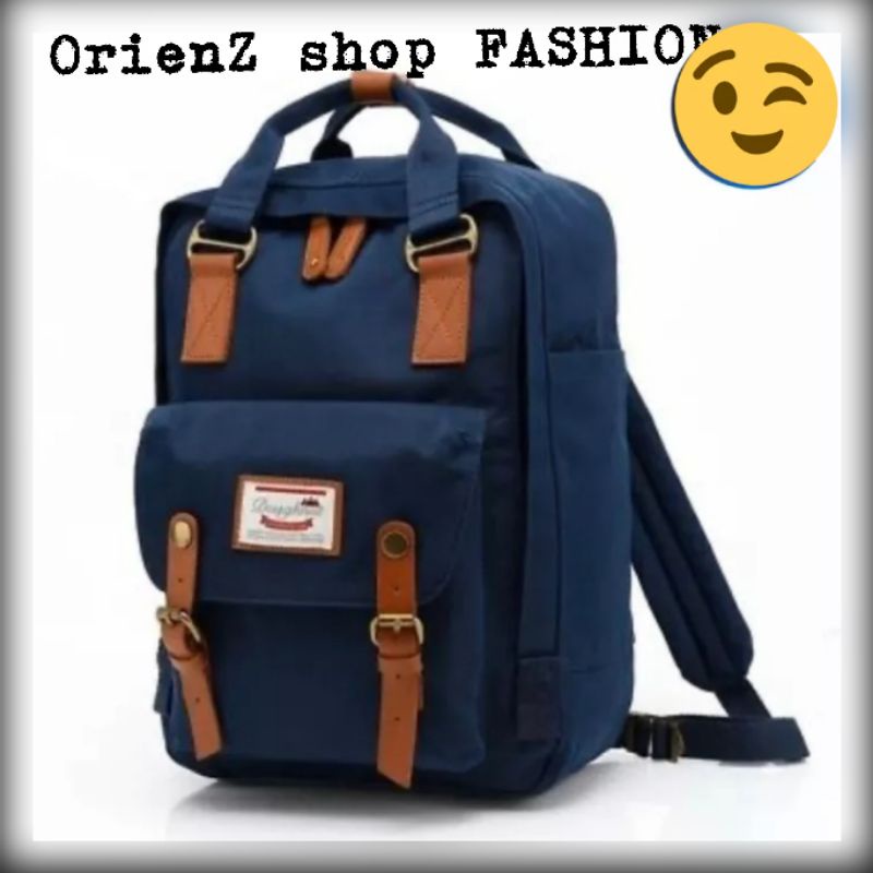 Tas Ransel Pria Wanita Tas Punggung Backpack Tas Gendong Tas Kuliah Tas Sekolah SMP SMA Tas Laptop Tas Kerja Tas Gendong Tas Mudik KUAT BERKUALITAS-Motif biru