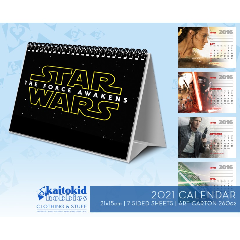 

Kalender STAR WARS 2022 Calendar Duduk Meja Desain Bebas
