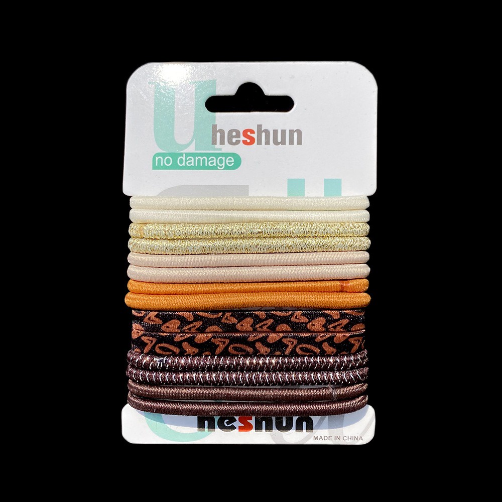 [14pcs] Ikat Rambut Ponytail Korea Tebal Set isi 14pcs Tebal Gelang Karet Kuncir Rambut Hair Ties-5