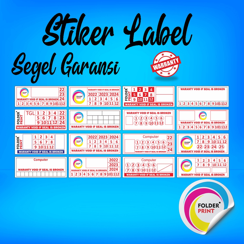 Stiker Garansi Pecah Telur Label Segel Warranty Kualitas Import