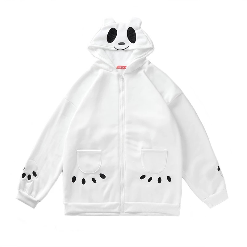 Back Pocket Panda Jaket Lucu Kawaii Harajuku