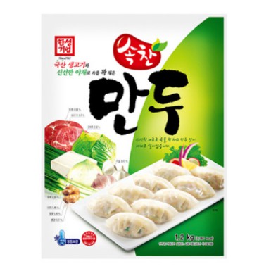 

Hansung Homemade Dumpling With Vegetables And Pork 1.2 KG / Korean Handmade Dumpling Vegetables