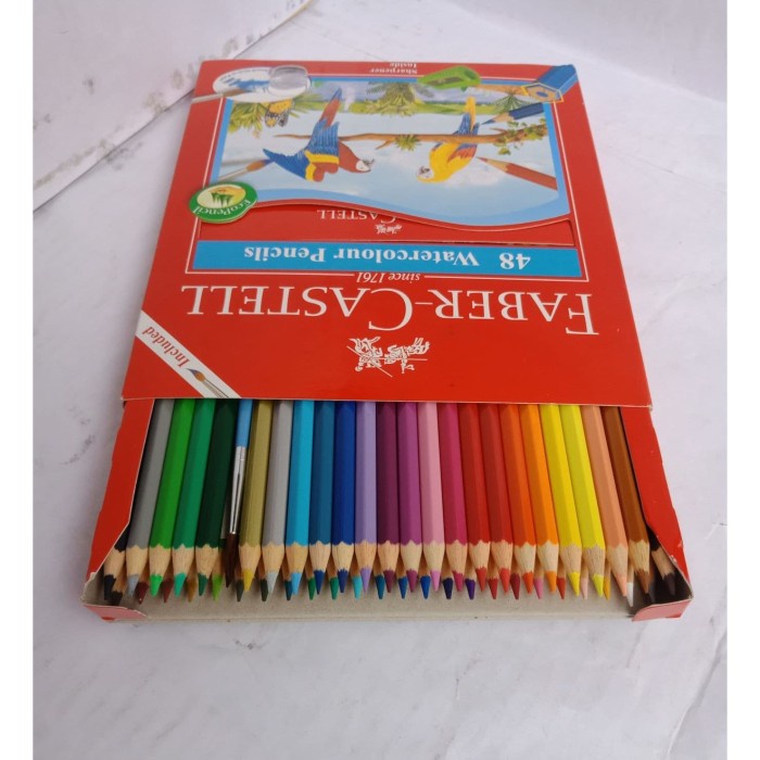 

WARNAPENSIL- PENSIL WARNA FABER 48 WATERCOLOUR -PENSIL WARNA