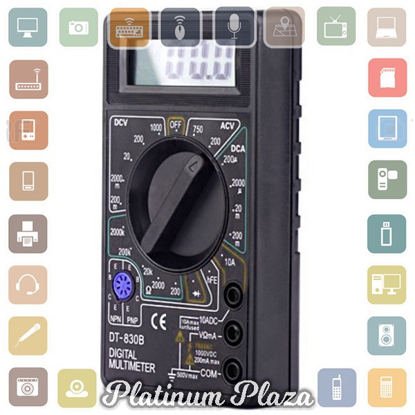 Vastar Pocket Size Digital Multimeter - DT830B - Black`6G5KMZ-