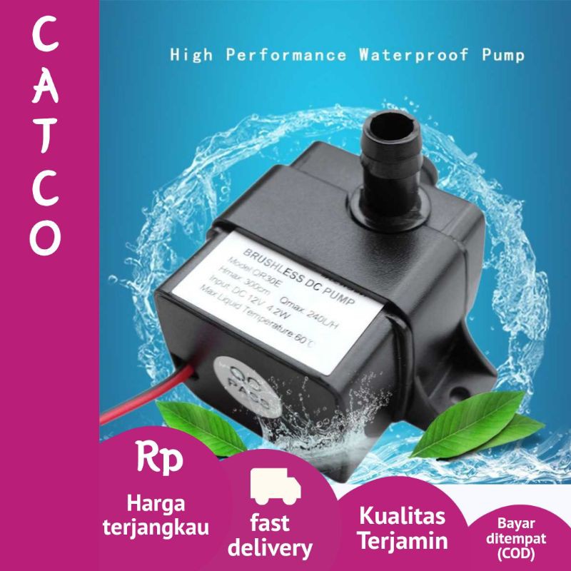 Taffware Pompa Air Aquarium Ikan Submersible Pump Fish Tank - QR30E Mesin Pompa Air Celup Aquarium