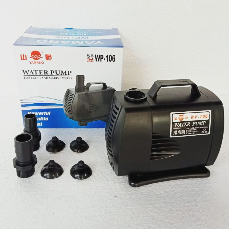 mesin pompa water pump YAMANO WP 106 submersible ph aquarium kolam  4000 sd 5000 Lph hidroponik