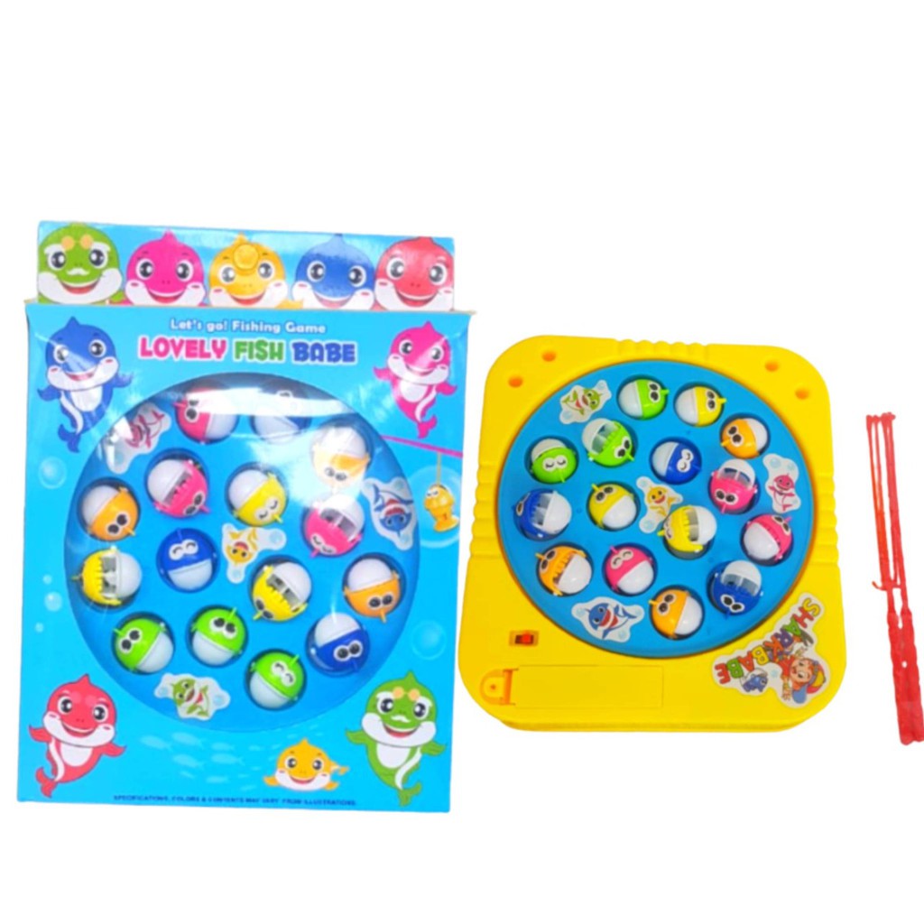 READY STOCK!! Mainan Anak Pancingan Baby Fishing Game Babe Lovely Shark (Random Color)