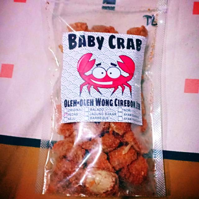 

cemilan baby crab oleh-oleh wong cirebon jeh