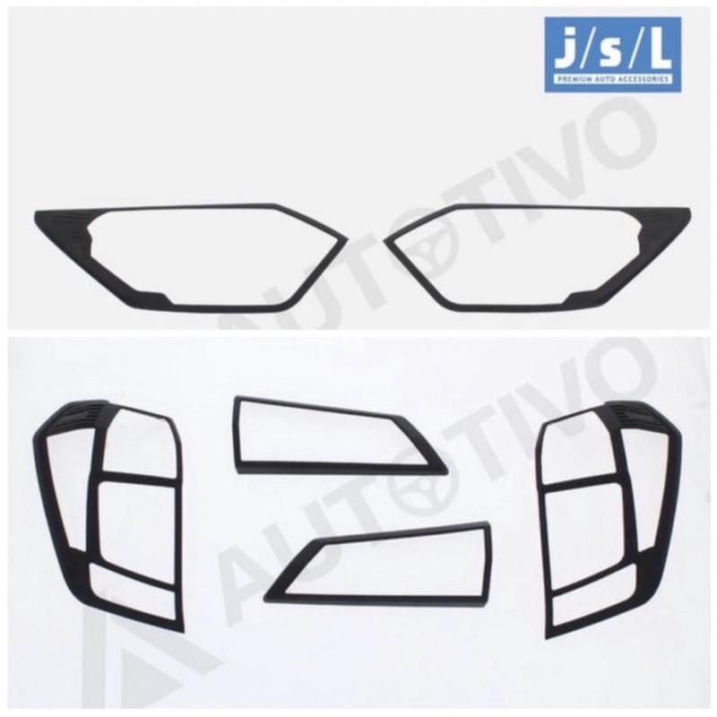 CALYA SIGRA 2016 2017 2018 PAKET GARNISH DEPAN BELAKANG HEAD TAIL LAMP MOBIL VARIASI HITAM BLACK DOP