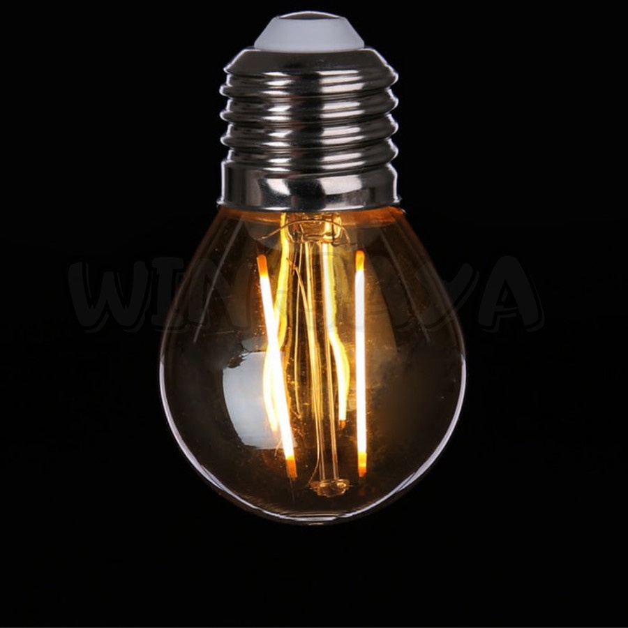 LAMPU PIJAR 4 WATT BOHLAM FILAMEN WARM WHITE LAMPU GANTUNG HIAS CAFFEE